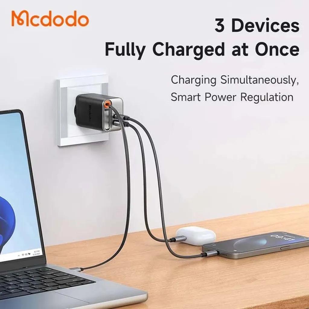 شارژر دیواری 67 وات مک دودو مدل CH-4100 به همراه کابل متصل به بدنه USB-C - تصویر 10