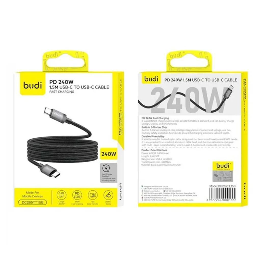 کابل تبدیل USB-C بودی مدل DC265TT15B طول 1.5 متر - تصویر 5