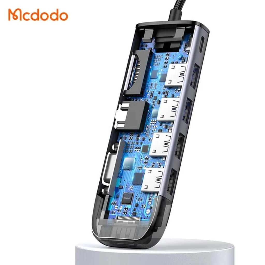 هاب 10 پورت USB-C مک دودو مدل HU-7420 - تصویر 3