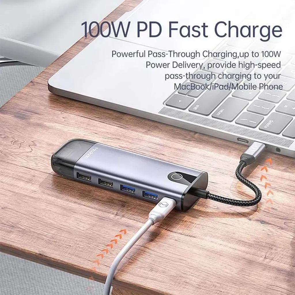 هاب 10 پورت USB-C مک دودو مدل HU-7420 - تصویر 2