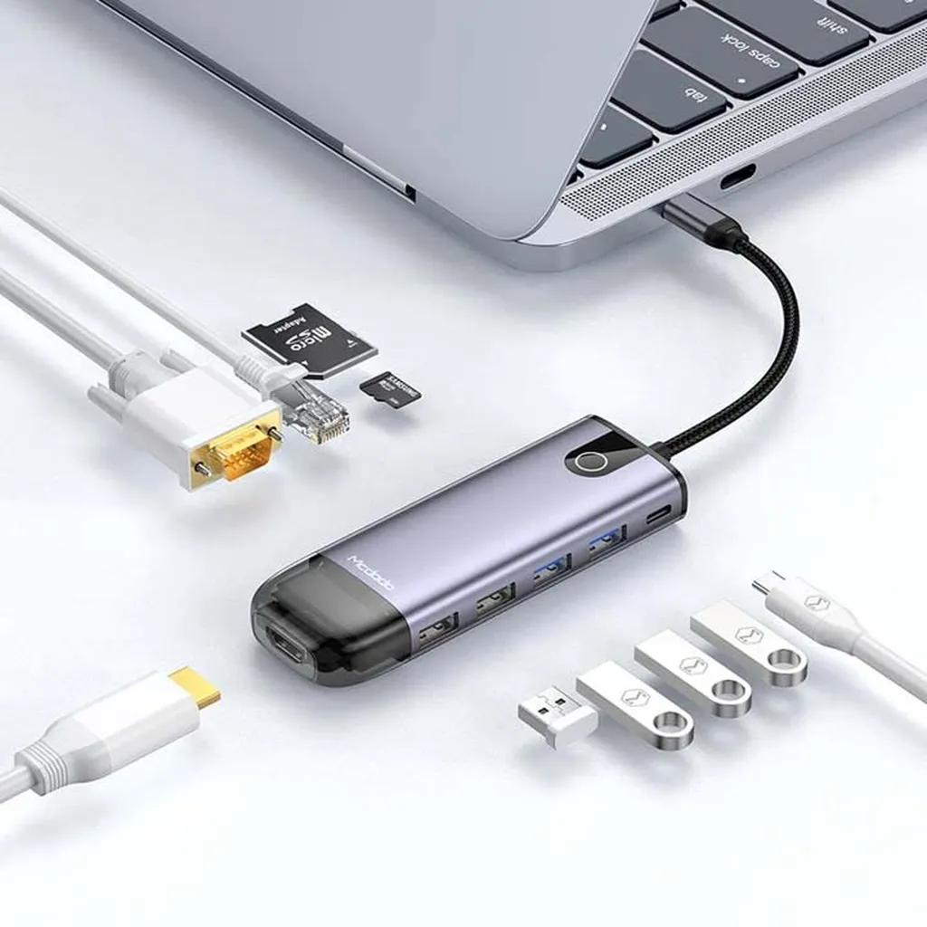 هاب 10 پورت USB-C مک دودو مدل HU-7420 - تصویر 5