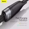 کابل تبدیل USB به USB-C / microUSB / لایتنینگ باسئوس مدل ONE-FOR-THREE 100Wطول 1.2 متر - بندانگشتی 8