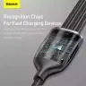 کابل تبدیل USB به USB-C / microUSB / لایتنینگ باسئوس مدل ONE-FOR-THREE 100Wطول 1.2 متر - بندانگشتی 4