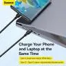 کابل 1 به 2 USB-C باسئوس مدل ONE FOR TWO طول 1.5 متر - بندانگشتی 7