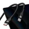 کابل 1 به 2 USB-C باسئوس مدل ONE FOR TWO طول 1.5 متر - بندانگشتی 6