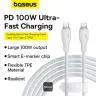 کابل تبدیل USB-C به USB-C باسئوس مدل CATYS-100W طول 1 متر - بندانگشتی 9