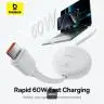 کابل تبدیل USB-C باسئوس مدل CAJY000601 طول 1.2 متر - بندانگشتی 16