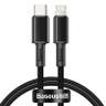 کابل تبدیل USB-C به لایتنینگ باسئوس مدل  CATLGD-01 20W طول 1 متر - بندانگشتی 1