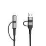 کابل تبدیل USB / USB-C به لایتنینگ / USB-C پرووان مدل PCC395PD طول 1 متر - بندانگشتی 1