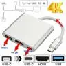 هاب 3 پورت USB پرووان مدل PHU552 - بندانگشتی 8