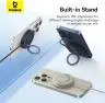 شارژر بی سیم باسئوس مدل Simple Mini Magnetic Wireless Charger WX01-JKF - بندانگشتی 12