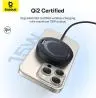 شارژر بی سیم باسئوس مدل Simple Mini Magnetic Wireless Charger WX01-JKF - بندانگشتی 16
