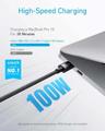 کابل تبدیل USB-C به USB-C انکر مدل A82E2 طول 0.9 متر با توان 240 وات - بندانگشتی 5