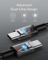 کابل تبدیل USB-C به USB-C انکر مدل A82E2 طول 0.9 متر با توان 240 وات - بندانگشتی 6