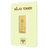 شمش طلای 24 عیار برج میلاد 0.900 گرم - بندانگشتی 3