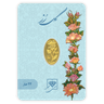 شمش طلای 24 عیار گل رز 0.350 گرم - بندانگشتی 1