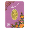 شمش طلای 24 عیار گل رز 0.700 گرم - بندانگشتی 1