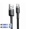 کابل تبدیل USB به USB-C باسئوس  مدل CATKLF-CG1 Cafule طول 2 متر - بندانگشتی 1