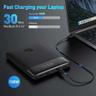 پاوربانک 100 وات باسئوس مدل Blade H1 P10021604123-00 ظرفیت 20000 میلی آمپر ساعت - بندانگشتی 6
