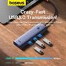 هاب 5 پورت USB-C بیسوس مدل UltraJoy Series BS-OH180 - بندانگشتی 5