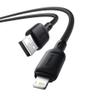 کابل تبدیل USB به لایتنینگ بیسوس مدل Silky Series 2.4A طول 1 متر - بندانگشتی 2