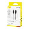 کابل تبدیل USB-C به لایتنینگ بیسوس مدل Silky P10377700313-00 طول 1 متر - بندانگشتی 3