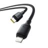 کابل تبدیل USB-C به لایتنینگ بیسوس مدل Silky P10377700313-00 طول 1 متر - بندانگشتی 4