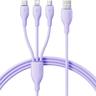 کابل تبدیل USB به لایتنینگ/USB-C/micro-USB بیسوس مدل Ultra-Fast 3.5A طول 1.3 متر - بندانگشتی 2