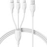 کابل تبدیل USB به لایتنینگ/USB-C/micro-USB بیسوس مدل Ultra-Fast 3.5A طول 1.3 متر - بندانگشتی 7