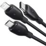 کابل تبدیل USB به لایتنینگ/USB-C/micro-USB بیسوس مدل Ultra-Fast 3.5A طول 1.3 متر - بندانگشتی 6
