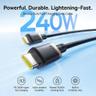 کابل تبدیل USB-C بیسوس مدل Dura Series 240W طول 1 متر - بندانگشتی 9