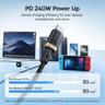 کابل تبدیل USB-C بیسوس مدل Dura Series 240W طول 1 متر - بندانگشتی 2