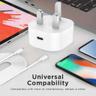 آداپتور شارژر 20 وات بودی مدل AC339VEW به همراه کابل تبدیل USB-C - بندانگشتی 3