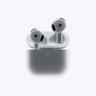 هدفون بلوتوثی اپل مدل AirPods 4 فاقد قابلیت نویز کنسلینگ، درگاه شارژ USB Type-C، شارژ بی سیم، با قابلیت اتصال به چند دستگاه، پشتیبانی از فرمان لمسی، نشانگر LED، پشتیبانی از دستیار صوتی، مقاوم در برابر آب - بندانگشتی 3