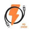 کابل تبدیل USB-C بودی مدل DC265TT15B طول 1.5 متر - بندانگشتی 6