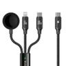 کابل تبدیل USB-C به میکرو اپل واچ/لایتنینگ/USB-C مک دودو مدل ca-4940 طول 1.2 متر - بندانگشتی 1