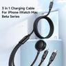 کابل تبدیل USB-C به میکرو اپل واچ/لایتنینگ/USB-C مک دودو مدل ca-4940 طول 1.2 متر - بندانگشتی 5